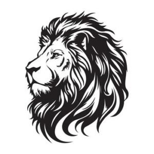 lion face silhouettes lion face svg black and white lion vector